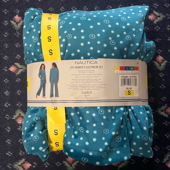Nautica Blue Polka Dot Pajama Set - Picture 2 of 2